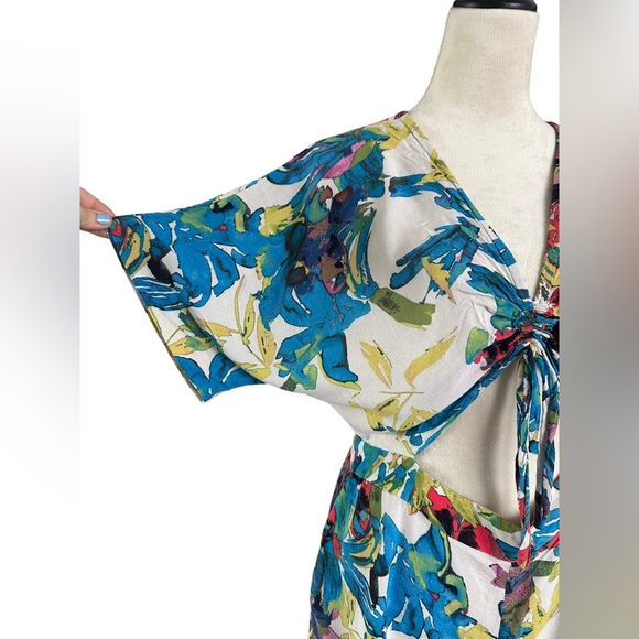 Rachel Roy multicolor cut out summer beach romper - Picture 3 of 8